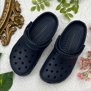 Navy Blue Crocs